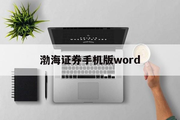 渤海证券手机版word(渤海证券大智慧手机版官方免费下载)-第1张图片-QuickQ官网